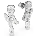 Pendientes Swarovski Matrix Baño Rodio y Cristales Blancos 5700418