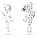 Pendientes Swarovski Matrix Baño Rodio y Cristales Blancos 5700418
