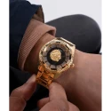 Reloj Guess Beast Dorado Analógico Hombre GW0783G1