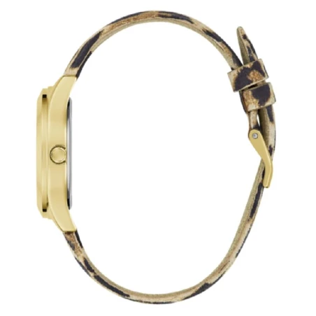 Reloj Guess Glitz Pque Dorado y Piel Leopardo Analógico Mujer GW0745L2