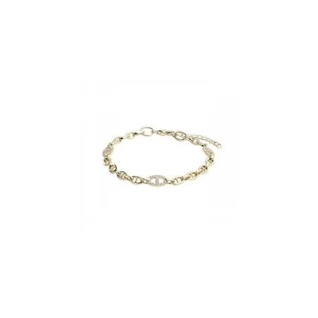 Pulsera Itemporality Eslabones Ancla Plata Baño Oro y Circonitas Blancas SBR-201-112-UU