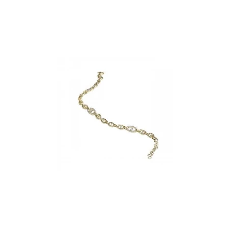 Pulsera Itemporality Eslabones Ancla Plata Baño Oro y Circonitas Blancas SBR-201-112-UU