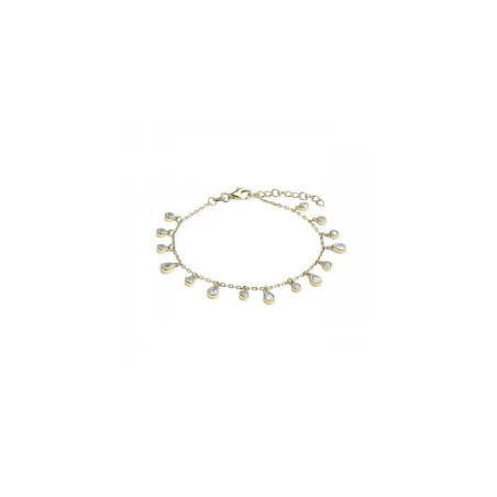 Pulsera Itemporality Gotas y Círculos Plata Baño Oro y Circonitas Blancas SBR-201-113-UU