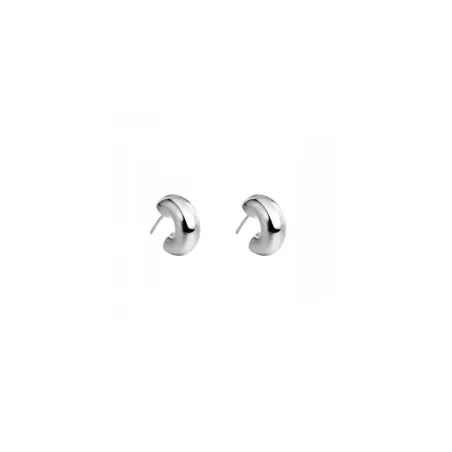 Pendientes Itemporality Rizzo Semi Aro Plata Baño Rodio SEA-100-394-UU