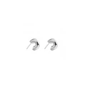 Pendientes Itemporality Rizzo Semi Aro Plata Baño Rodio SEA-100-394-UU