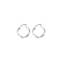 Pendientes Itemporality Rizzo Aro Plata Baño Rodio SEA-100-398-UU