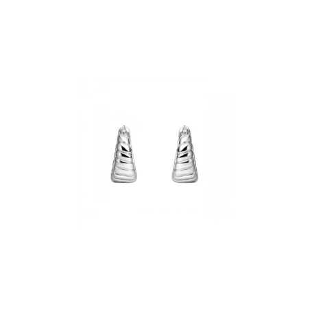 Pendientes Itemporality Rizzo Aro Piramidal Gusano Plata Baño Rodio SEA-100-402-UU