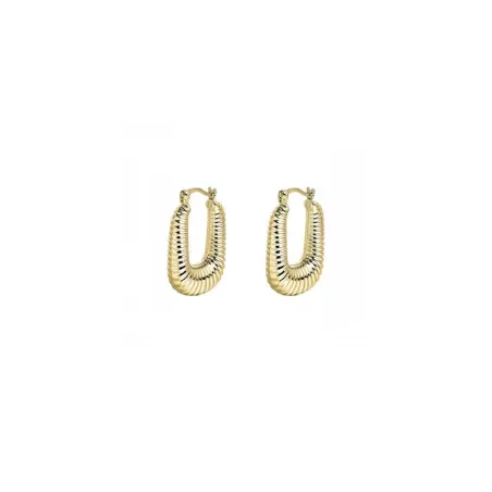 Pendientes Itemporality Rizzo Aro Cuadrado Gusano Plata Baño Oro SEA-200-400-UU
