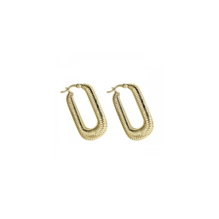 Pendientes Itemporality Rizzo Aro Rectangular Gusano Plata Baño Oro SEA-200-401-UU