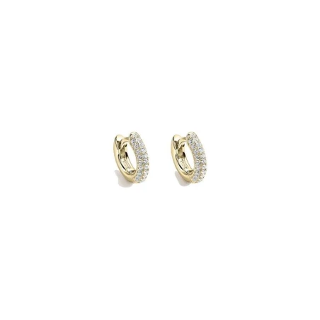 Pendientes Itemporality Deborah Aro Plata Baño Oro y Circonitas Blancas SEA-201-385-UU