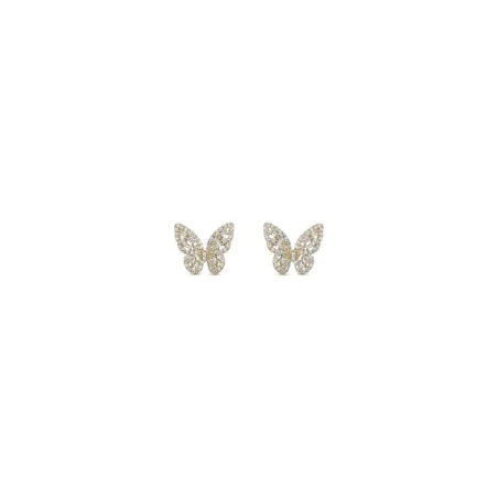 Pendientes Itemporality Fika Mariposa Plata Baño Oro y Circonitas Blancas SEA-201-386-UU