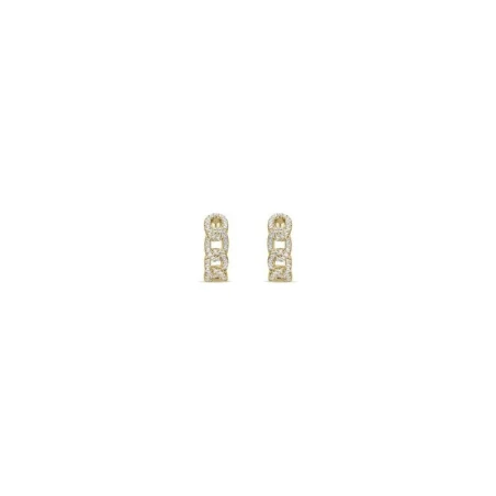 Pendientes Itemporality Join Aros Eslabones Plata Baño oro y Circonitas Blancas SEA-201-393-UU