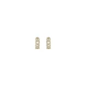 Pendientes Itemporality Join Aros Eslabones Plata Baño oro y Circonitas Blancas SEA-201-393-UU