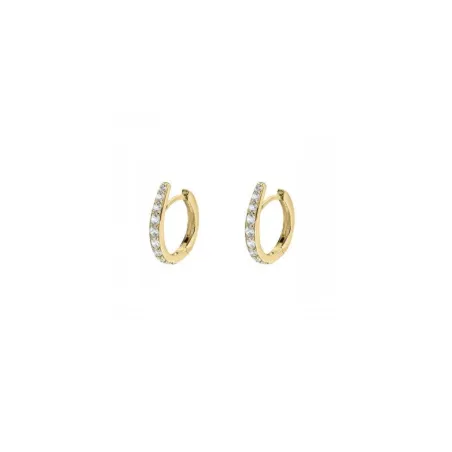 Pendientes Itemporality Join Aros Plata Baño Oro y Circonitas Blancas SEA-201-403-UU