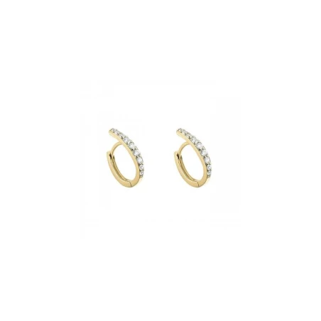 Pendientes Itemporality Join Aros Plata Baño Oro y Circonitas Blancas SEA-201-403-UU