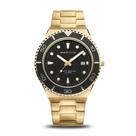 Reloj Bering Classic Dorado y Negro Analógico Hombre 18940-732
