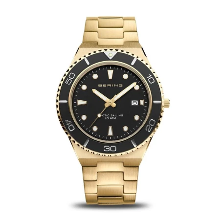 Reloj Bering Classic Dorado y Negro Analógico Hombre 18940-732