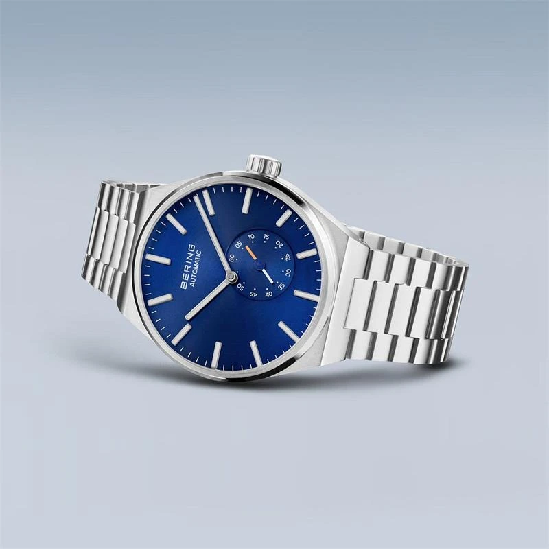 Reloj Bering Automatic Plateado y Azul Automático Hombre 19441-707