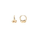 Pendientes Aros PdPaola Loop Gotas Plata Baño Oro AR01-C85-U