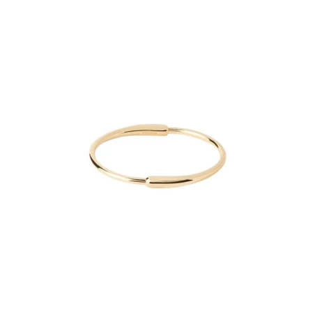 Brazalete Rígido PdPaola Loop Plata Baño Oro PU01-851-S