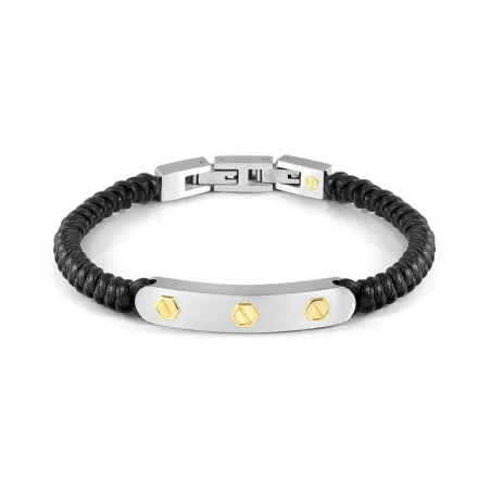 Pulsera Nomination Refined Cuero, Acero y Oro 150504/032