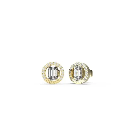 Pendientes Guess Tiny Dancer Acero Baño Oro y Cristales Blancos JUBE04654JWYGT-U