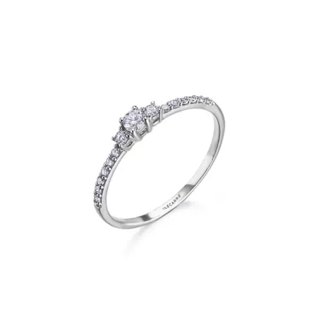 Anillo Le Carré Mujer Oro Blanco 18Kt y Diamantes GA131OB