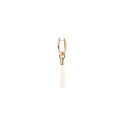 Pendiente Aro Individual PdPaola Aqua Large Jupiter Plata Baño Oro y Cristal de Roca PG01-328-U