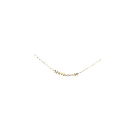 Collar PdPaola Lotus Plata Baño Oro y Circonitas Multicolor CO01-951-U