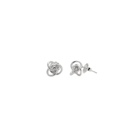 Pendientes Vidal&Vidal Nudo Baño Rodio y Circonita Q2335C