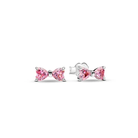 Pendientes Pandora Lazo Rosa Brillante 293505C01