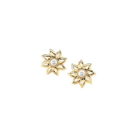 Pendientes Agatha Paris Sol Baño Oro y Perla 02380702-294-TU