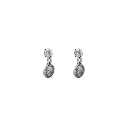 Pendientes Ciclón Charlote Monedas Baño Plata 245602