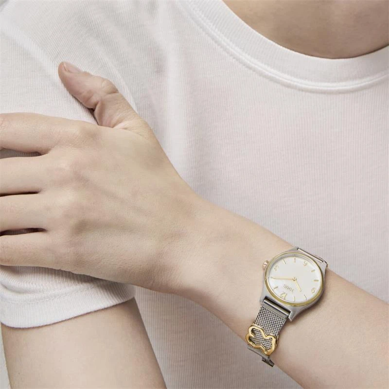 Reloj Tous Watches Epic Icon Plateado y Dorado Analógico Mujer 3000136000