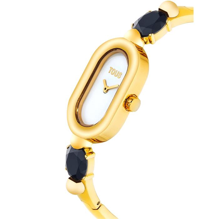 Reloj TOUS Watches Color Dorado y Piedras Ónix Analógico Mujer 3000138600