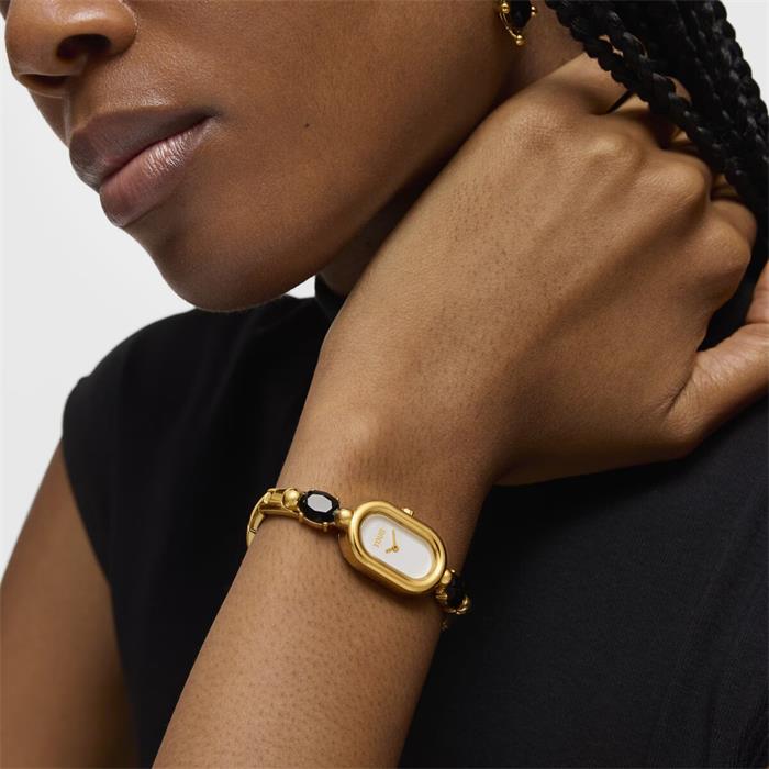 Reloj TOUS Watches Color Dorado y Piedras Ónix Analógico Mujer 3000138600