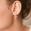 Pendientes Le Carré Aros Oro Amarillo 18kt y Diamantes GB100OA.00