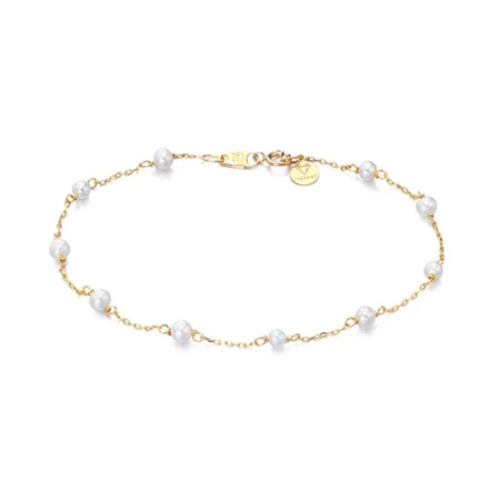 Pulsera Le Carré Oro Amarillo 18kt y Perlas Cultivadas GC018OA.00