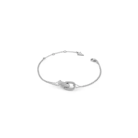 Pulsera Guess Zapestnica Plata Baño Rodio y Circonitas Blancas JSBB04551JWRHS