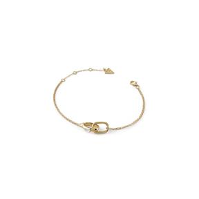 Pulsera Guess Zapestnica Plata Baño Oro y Circonita Blanca JSBB04555JWYGS