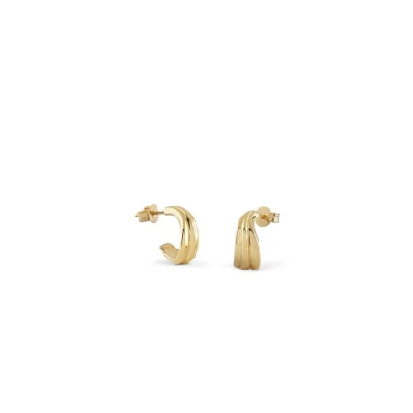 Pendientes Guess Fluid Aro Plata Baño Oro JSBE04410JWYGT-U