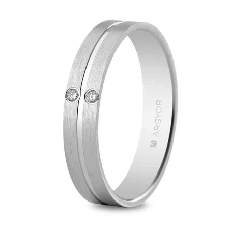 Anillo oro blanco y diamantes 554B2494