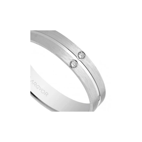 Anillo oro blanco y diamantes 554B2494