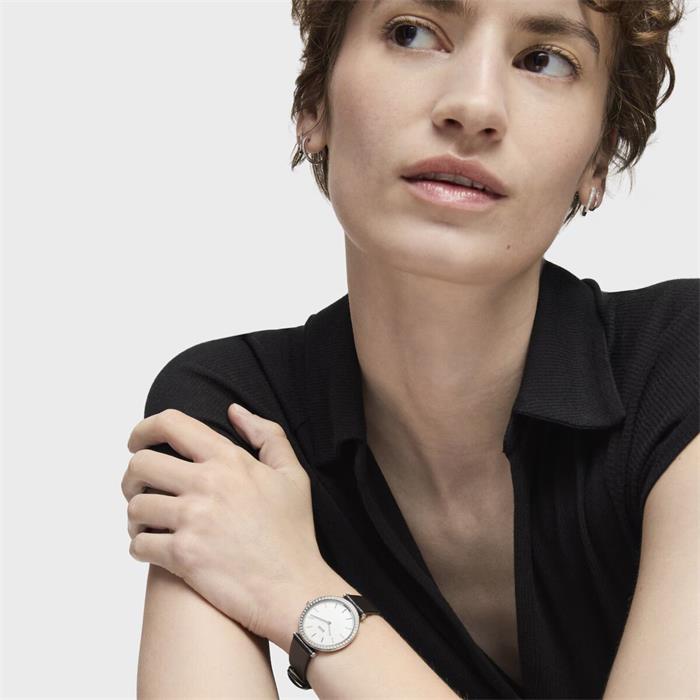 Reloj TOUS Watches Les Classiques Negro, Plateado y Diamantes Analógico Suizo 3000137000