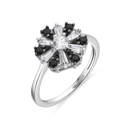 Anillo Luxenter Lorush Plata, Circonitas y Onix Q216901