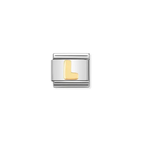 Componible Classic LETRAS acero y oro de 18k L