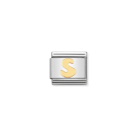 Componible Classic LETRAS acero y oro de 18k S