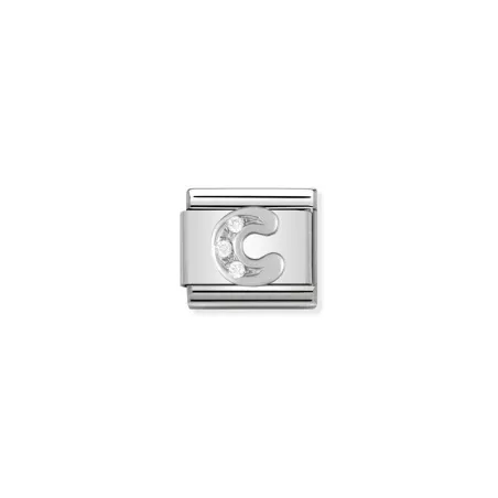 Composable Classic ALFABETO acero, Cubic zirc,  y plata 925 (03_C)