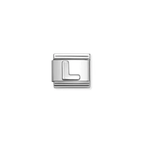 Composable Classic LETRAS oxidadas en acero y plata 925 L