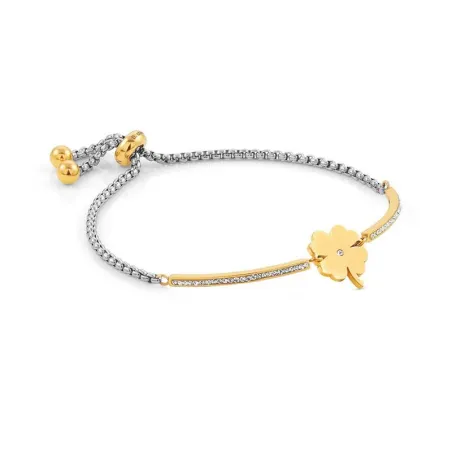 Pulsera Nomination Milleluci Mujer Acero Bicolor y Trébol 028006/006